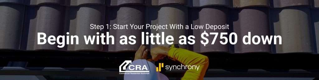 Step 1: Start Your Project With a Low Deposit Begin with as little as $750 down